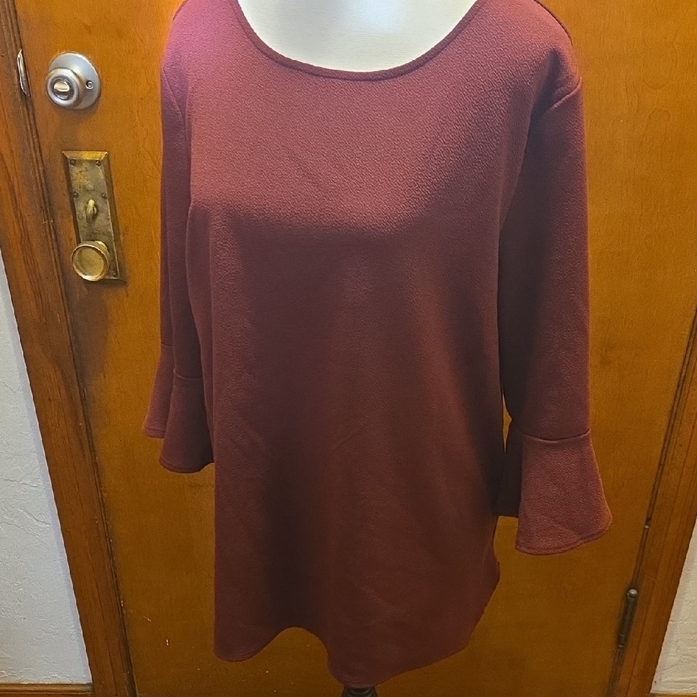 Croft & Barrow Burgundy Blouse